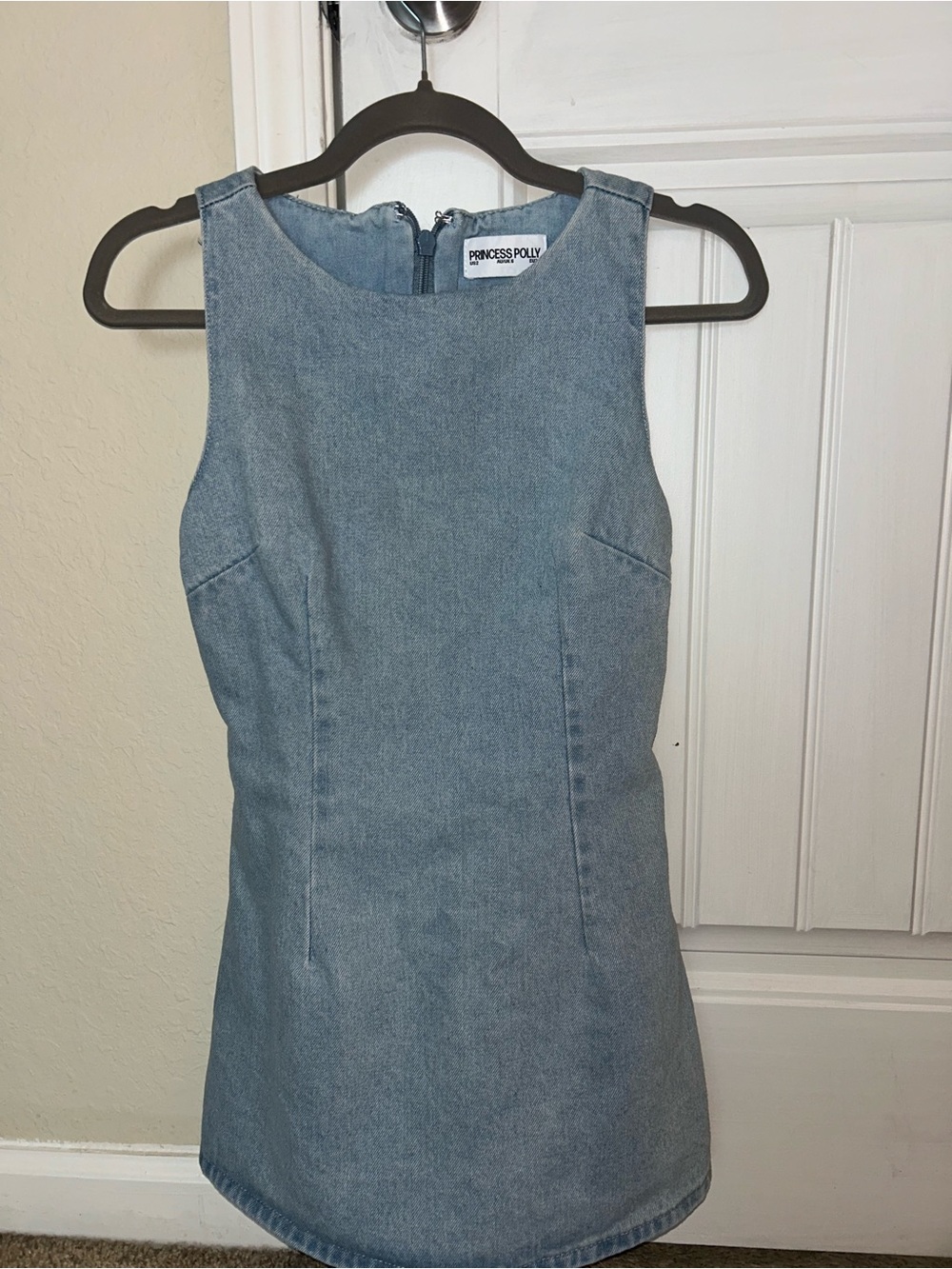 Princess Polly Light Blue Denim RomperDress